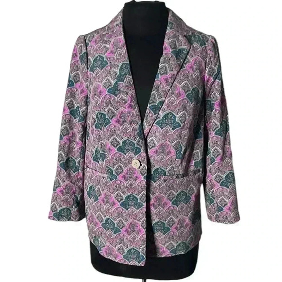 The Limited Paisley Print Multicolor Blazer Suit Jacket NWT Size S - Picture 1 of 8